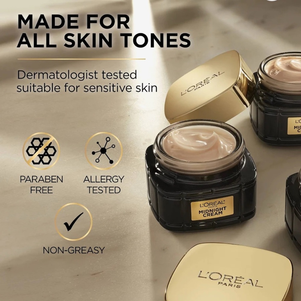 L'Oréal Midnight Cream - Moisturizing Night Face Cream